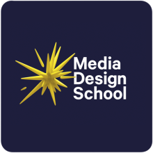 media design school logo